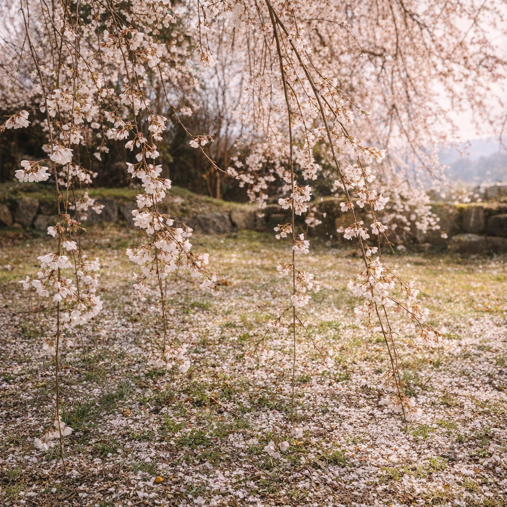 원당공원 능수벚꽃 감성 풍경