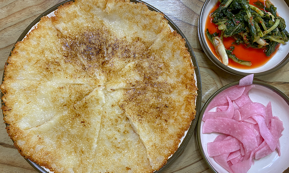 평창 봉평 메밀마당 감자전